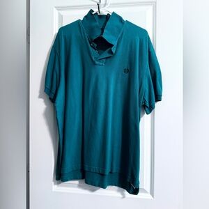 💎 Chaps Teal Blue Stretch Polo XXL – Classic Comfort Cotton Blend